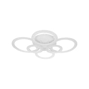 Żyrandol LED BETTY 82W z pilotem, 6 okręgów, światło zimne/ciepłe/neutralne, ściemnialny, biały