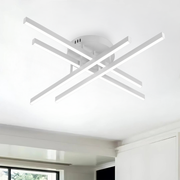 Żyrandol LED GIO ze zdalnym sterowaniem, 54W, 4 elementy, światło zimne/zimne/neutralne, możliwość przyciemniania, biały