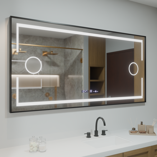 Prostokątny lusterko LED 120x80cm Motion Blowl Monsor Marcello Dismanc