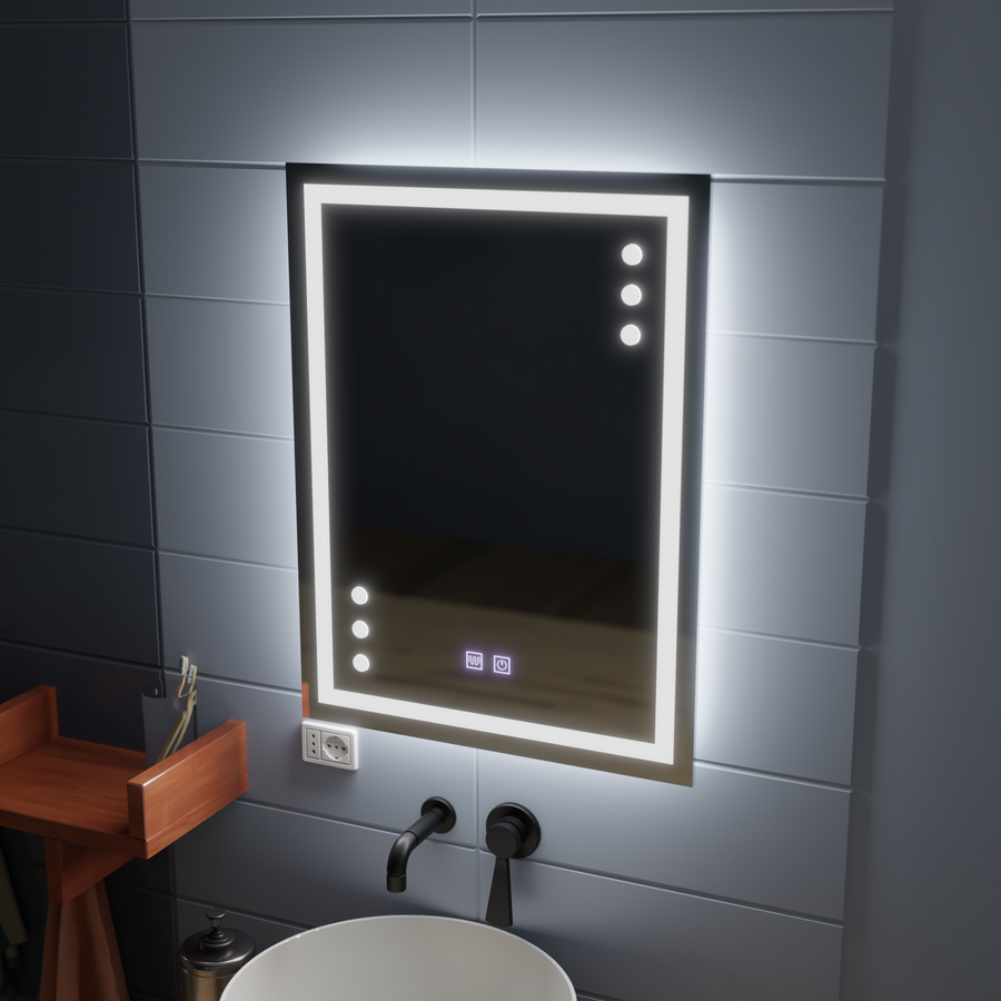 Lustro Infima Touch LED z systemem przeciwmgielnym 60X80cm