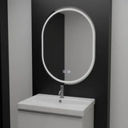 Owalne lusterko diody LED, 60x80cm, Velara Touch, System Defrition, Darkable