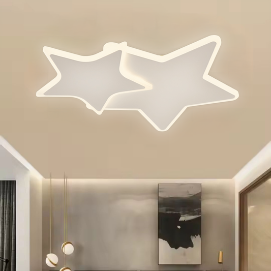 Żyrandol LED Emeliana z pilotem 57W, akryl i metal, zimne/ciepłe/neutralne światło, możliwość ściemniania, biały z czarnym