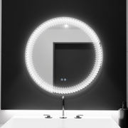 Okrągłe lustro LED 60 cm - Stellaire Touch Dimmable Defog System 