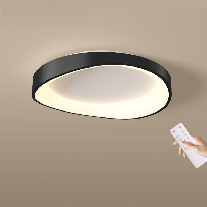 Lampa sufitowa LED z pilotem, PL103/520BK, 30W, średnica 49cm, światło ciepłe/zimne/neutralne, czarna