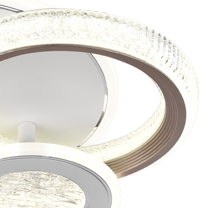 LED LED Nyxora 45W, 3 kółka, zimno/gorące/neutralne światło, czarne