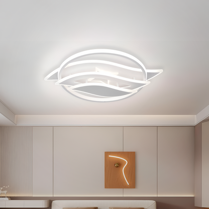 Żyrandol LED z pilotem JARRIA 52W, światło zimne/ciepłe/neutralne/RGB, ściemnialny, biały