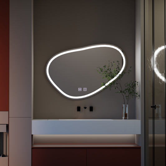 Lustro dotykowe Quassare LED 90x65 cm