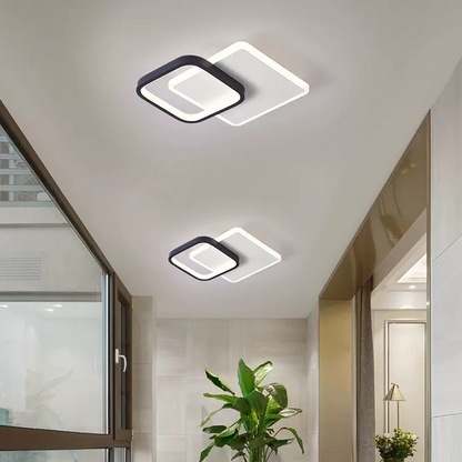Żyrandol LED MARCELO 30W, Światło zimne/ciepłe/neutralne, czarno-białe