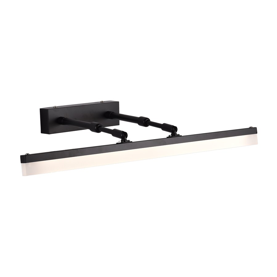 Kinkiet łazienkowy LED MALAWI, 10 W, liniowy, światło neutralne, czarny