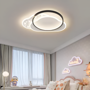 LED żyrandol z zdalną powieścią 125W, chmurą, zimną/gorącą/neutralną światłem, niestabilnym, czarno -białym