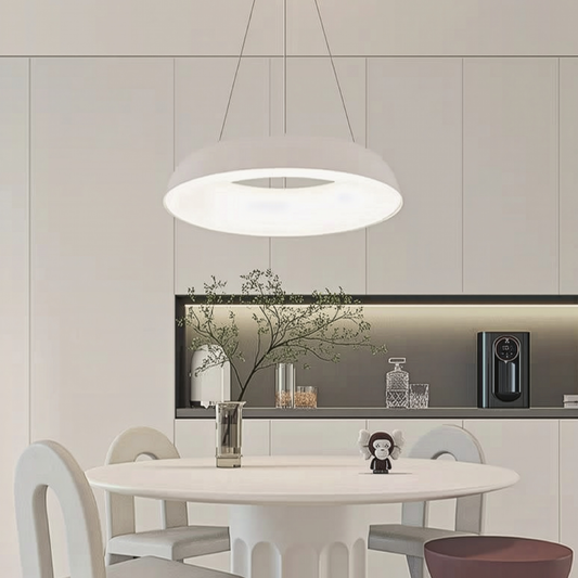 LED żyrandol zawieszony z pilotem Chiara, 74 W, zimno/gorące/neutralne światło, niestabilne, białe