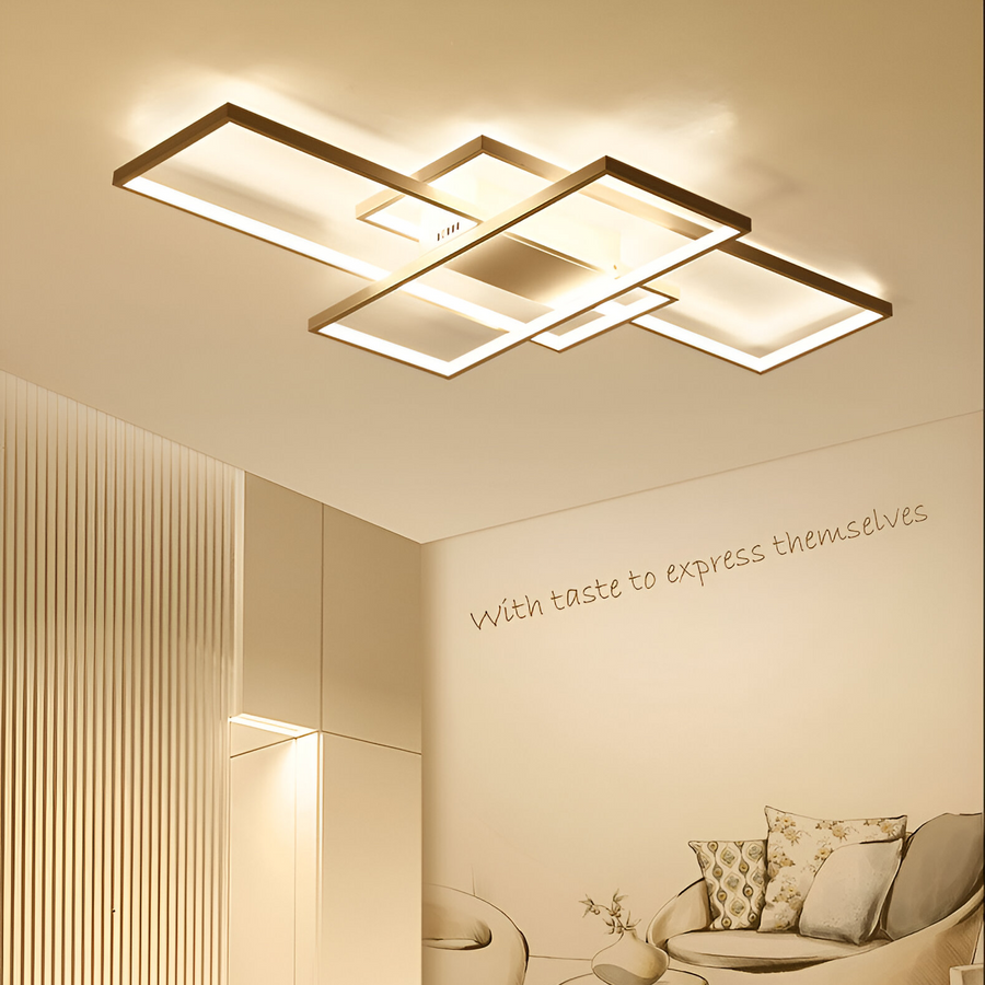 Żyrandol LED z pilotem LANDYN 71W, światło zimne/ciepłe/neutralne, ściemnialny, biały