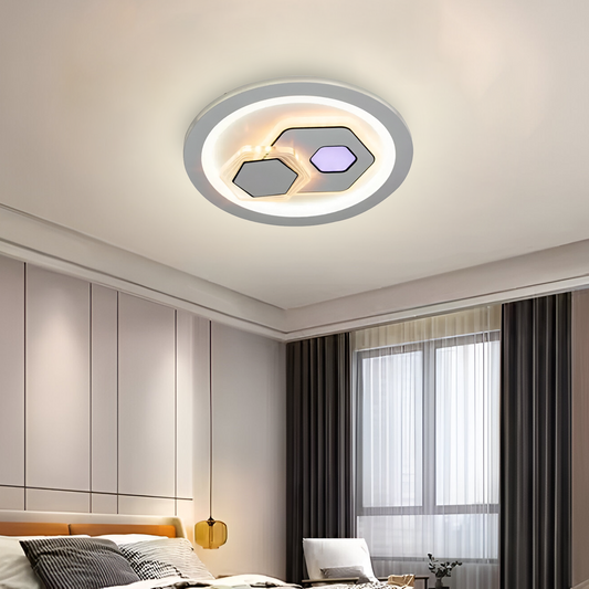 Żyrandol LED KATHLEEN RGB 16W, Światło ciepłe/neutralne, Biały