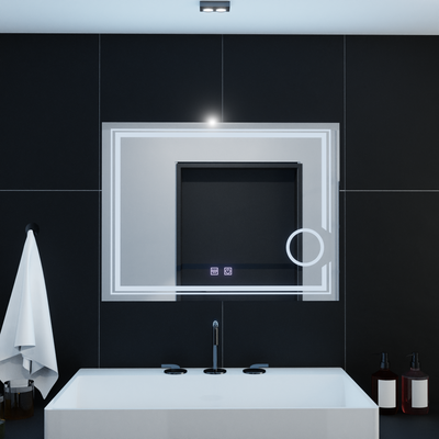 Lustrzane LED prostokątny system 80x60cm Magia Essenza dotyk Dokrotyczny system defracji