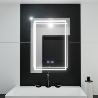 Lustro prostokątne LED 50x70cm Touch Koven Defog System