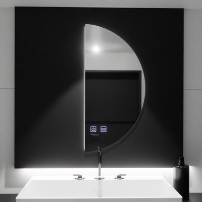 Lustro LED FELHOLD Crescent, 160x80cm, system dotykowy, światło zimne 6000K, możliwość przyciemniania