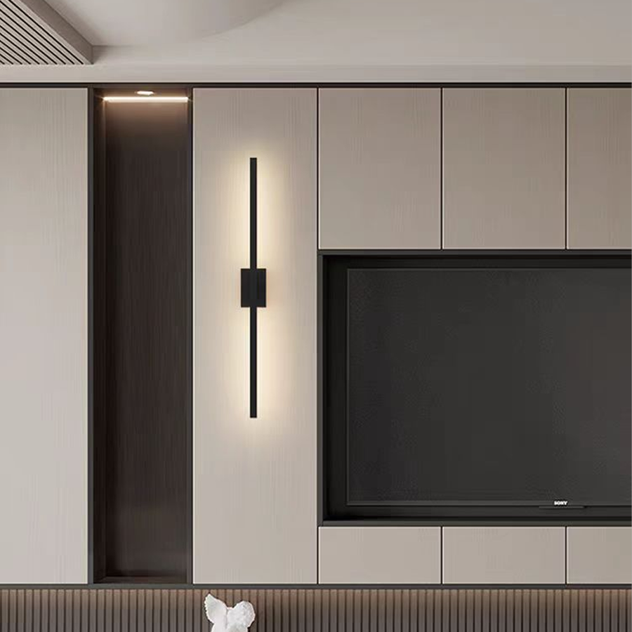 Żyrandol LED Raffaela 19W 3000K, 4000K, 6000K, akrylowy 80cm czarny