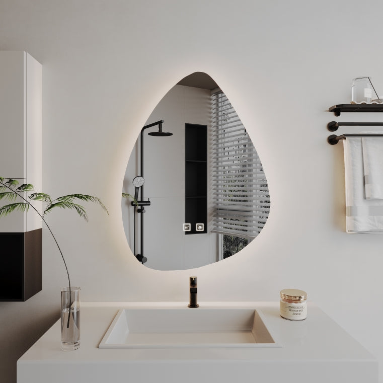 Nieregularne lustro LED, Demist, 50x70cm, Z001 Basic Touch