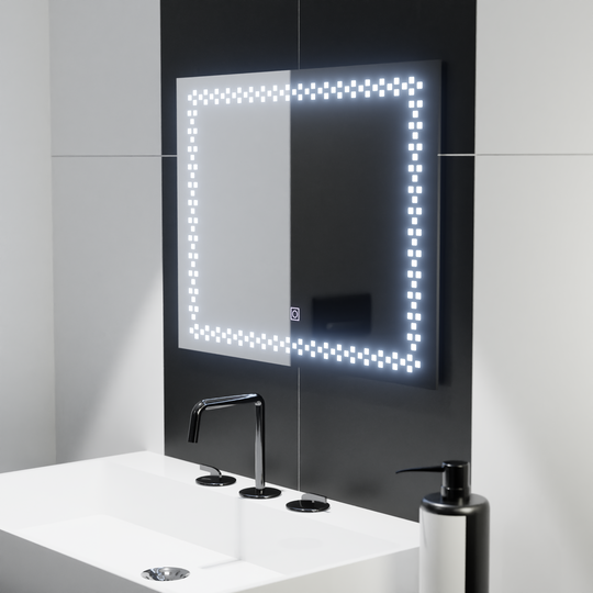 Prostokątne lustro LED 80x60cm Stella Basic Touch Mirrors Korman C Domyślny tytuł Alessandro Design