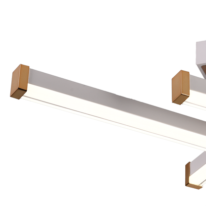 Żyrandol LED z pilotem LT178/4WH, 54W, 4 elementy, światło zimne/ciepłe/neutralne, możliwość przyciemniania, biały
