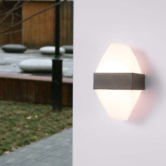 Lampa ścienna zewnętrzna LED Kennedy 12W czarno-biała