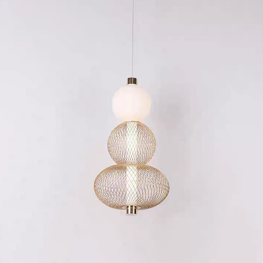 Podwieszany żyrandol LED LM550/3GD, 12W, światło 3000/4000/6000K, złote nowoczesne żyrandole domyślny tytuł Alessandro Design