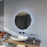 Round LED mirror, 70cm, Touch Lichtkreis 