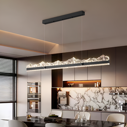 Żyrandol wiszący LED MARISTELLA 36W z pilotem, zimne/ciepłe/neutralne światło, ściemnialny, regulowana wysokość, czarny