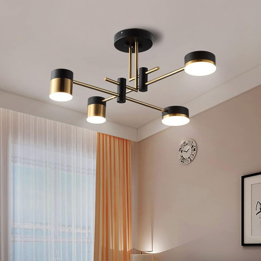Żyrandol LED Palius 48W czarny