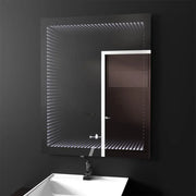 Prostokątne lusterko LED, 60x80 cm, Morrin Motionglow Marcello czujnik, efekt 3D