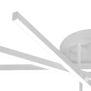 Żyrandol LED GIO ze zdalnym sterowaniem, 65 W, 5 elementów, światło zimne/zimne/neutralne, możliwość przyciemniania, biały