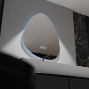 Lustro organiczne LED 80x60cm, Fluido Touch, system przeciwmgielny, ściemnialne