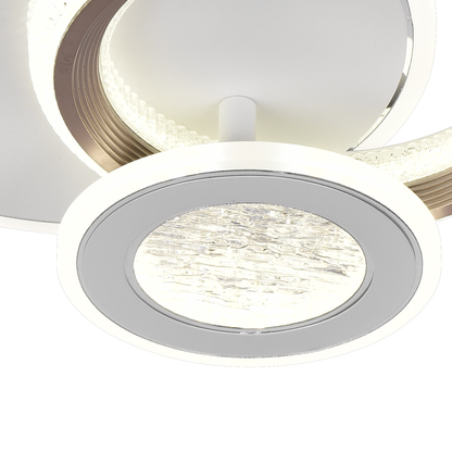 LED LED Nyxora 45W, 3 kółka, zimno/gorące/neutralne światło, czarne