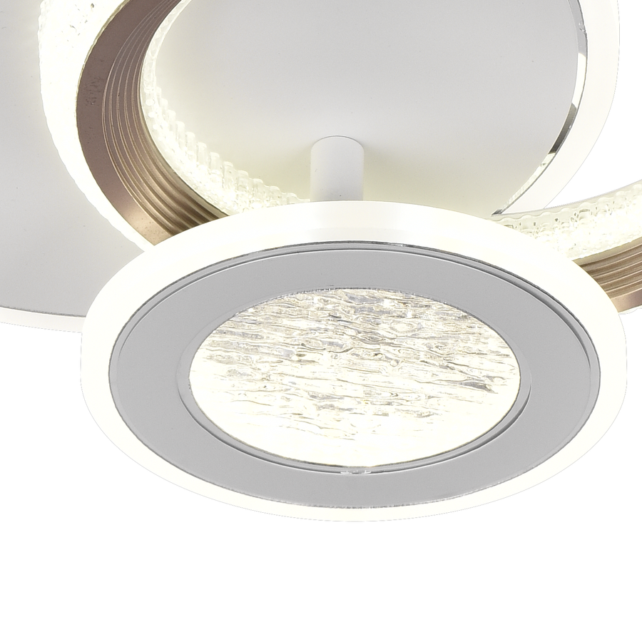 LED LED Nyxora 45W, 3 kółka, zimno/gorące/neutralne światło, czarne