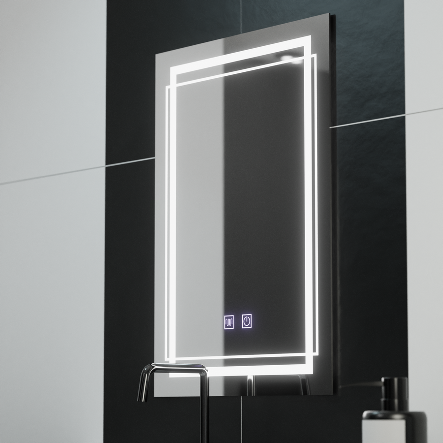 Lustro prostokątne LED 50x70cm Touch Koven Defog System