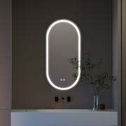 LUD LED Oval 50x100cm Velara Touch System Darkable Dismanting