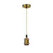 Antyczny żyrandol, 1*E27, metal, brąz
