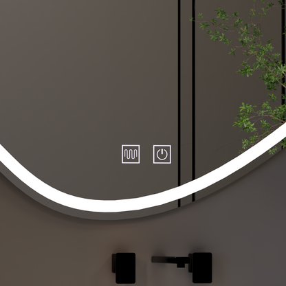 Lustro dotykowe Quassare LED 90x65 cm