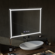 Lustro prostokątne LED, 60x80cm, VillayTouch Marcello, system przeciwmgielny, ściemnialne