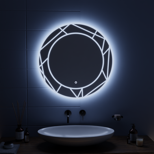 Lustro dotykowe LED Astrix 70x70 cm 
