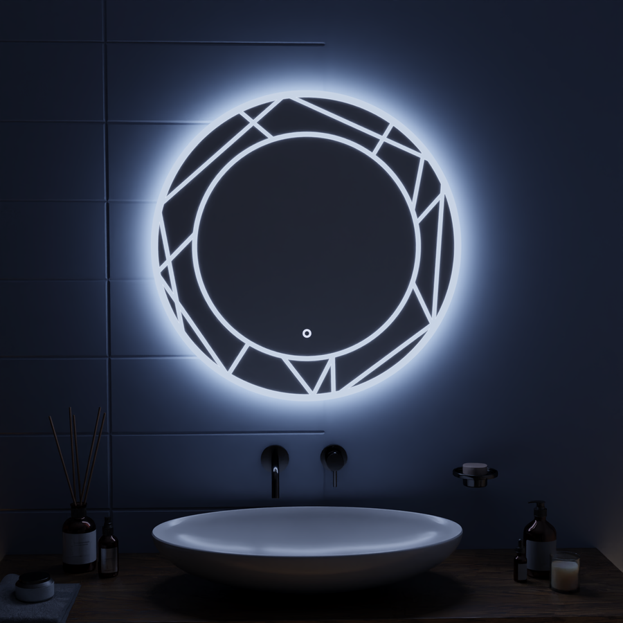 Lustro dotykowe LED Astrix 70x70 cm 