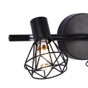 Żyrandol z Kloszem, GRACIE, LC365/3BK, Diament, 3XE14, Czarny