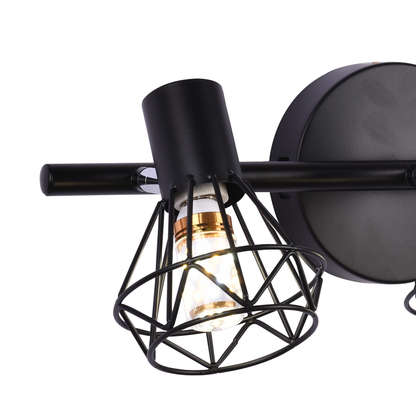 Żyrandol z Kloszem, GRACIE, LC365/3BK, Diament, 3XE14, Czarny