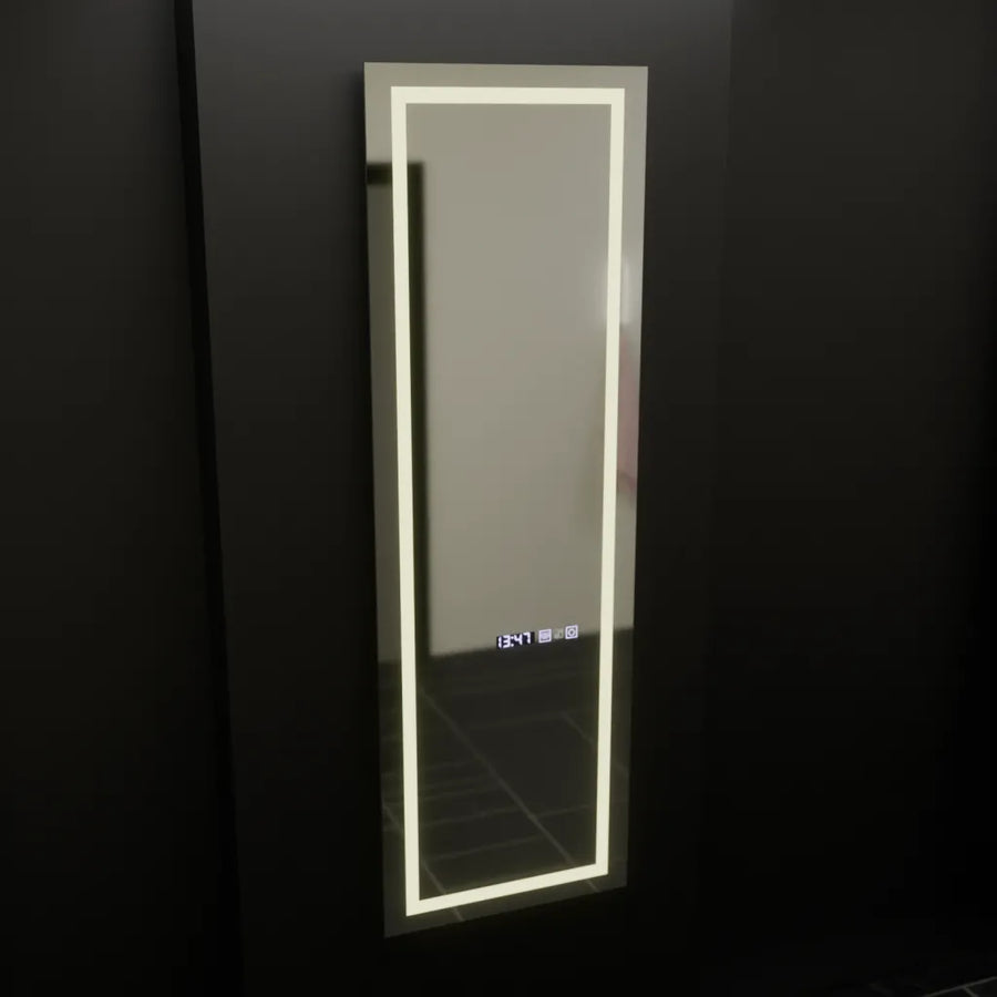 Lustro LED prostokątne 45x140cm Giulia Radar Sensor Marcello Defog System Zegar i termometr Ściemnialny 