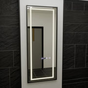 Lustro LED prostokątne 60x150cm Bianca Marcello Radar Sensor System przeciwmgielny Zegar i termometr Ściemnialny 