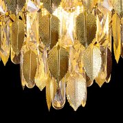 Żyrandol kryształowy WINDSOR Eleganza 8x E14, średnica 49 cm, błyszczące złoto, regulowana wysokość
