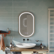 Impora Touch LED Mirror Defog System 50x80 cm Rama w kolorze różowego złota