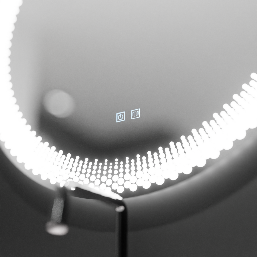 Okrągłe lustro LED 60 cm - Stellaire Touch Dimmable Defog System 