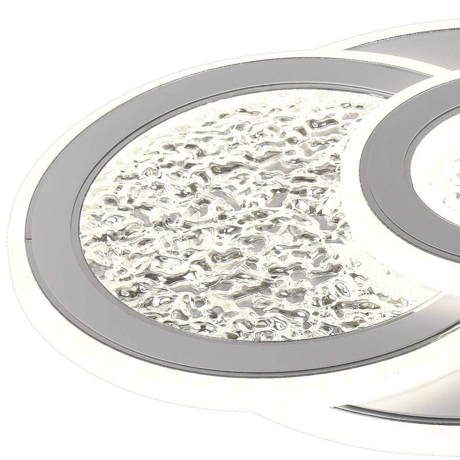 LED Kompacic 34W, 3 kółka, zimno/gorące/neutralne światło, białe