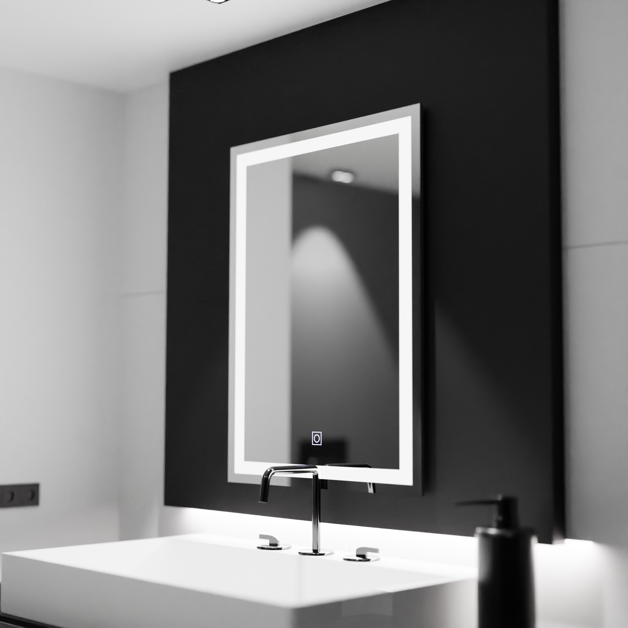 Lustro prostokątne LED 60x80cm RAMA Basic Touch 